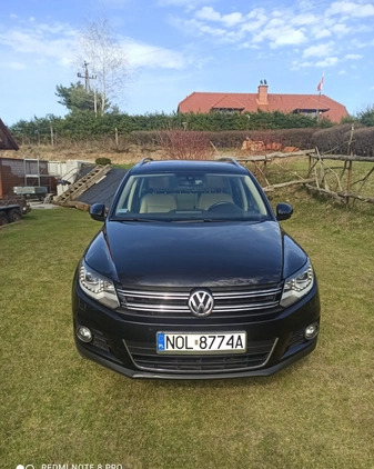 Volkswagen Tiguan cena 53500 przebieg: 202200, rok produkcji 2014 z Olsztynek małe 211